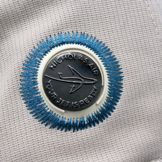 NICHOLAS AIR Bedford Cord Hat- Natural & Stone Blue