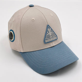 NICHOLAS AIR Bedford Cord Hat- Natural & Stone Blue