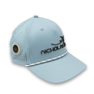 NICHOLAS AIR Performance Golf Hat- Light Blue