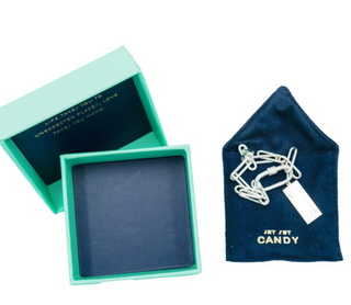 Jet Set Candy Paperclip Bracelet With Jewelry Box