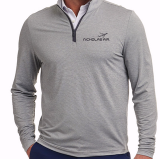 Holderness & Bourne - The Bell Quarter Zip in Heathered Gray