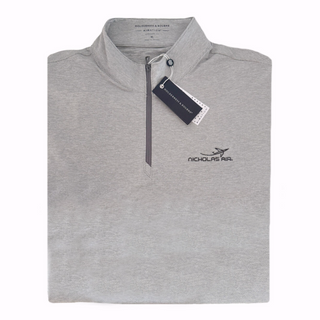Holderness & Bourne - The Bell Quarter Zip in Heathered Gray