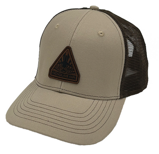 NICHOLAS AIR Trucker Hat - Taupe with Dark Brown Mesh