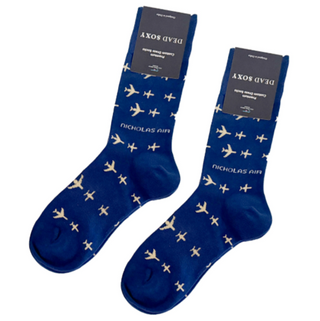 Dead Soxy - Plane Pattern Socks (Blue or Black)