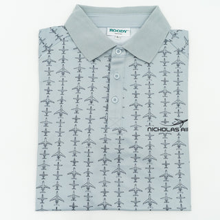 Plane Pattern Golf Polo