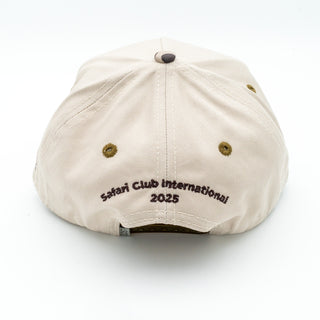 Safari Club International 2025 Tan Camo Bill Hat